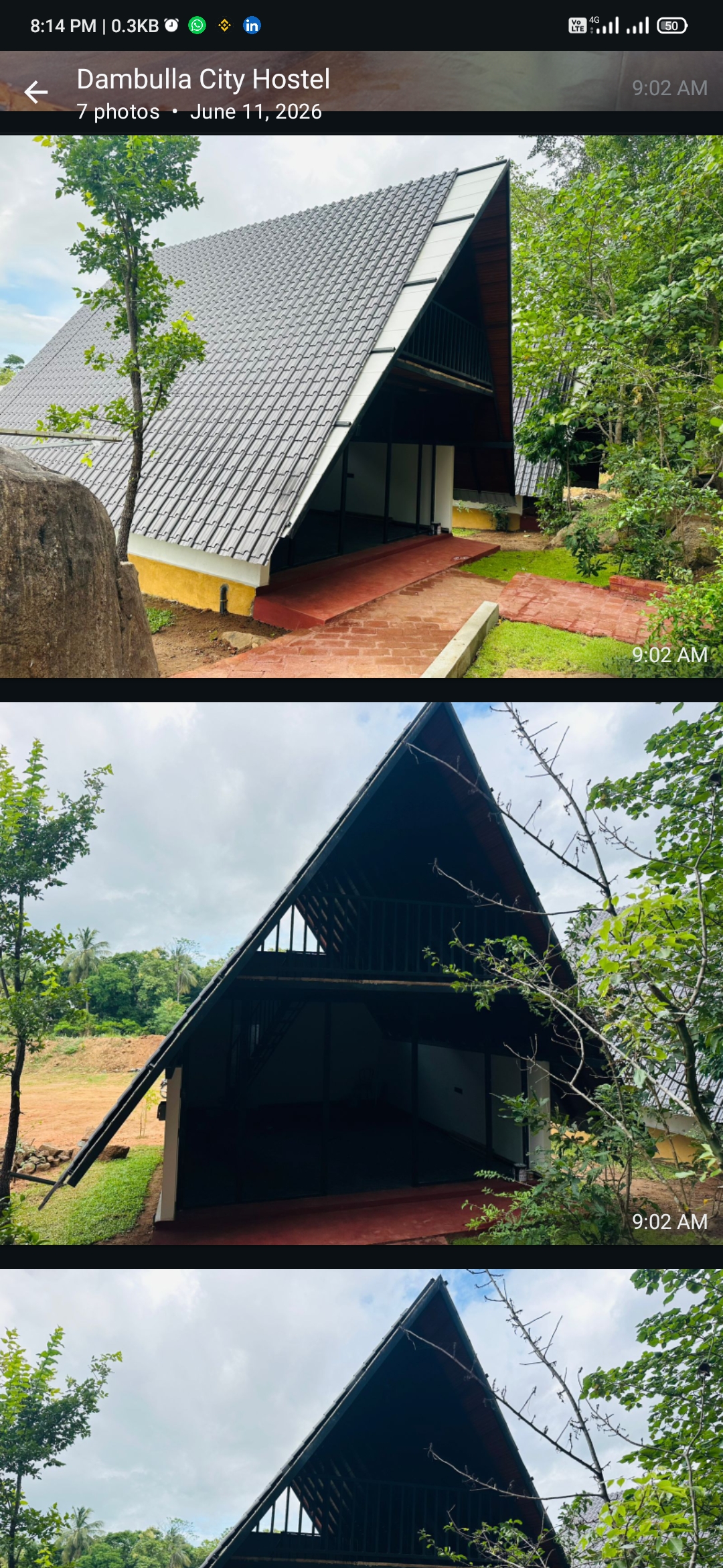 Dambulla Tiger Rock A-Frame Cabin Exterior